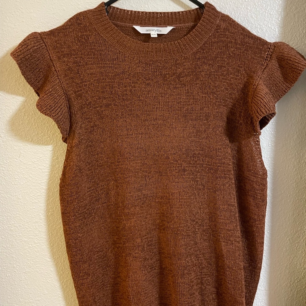 The Met Steps Blouse - LIGHT BROWN